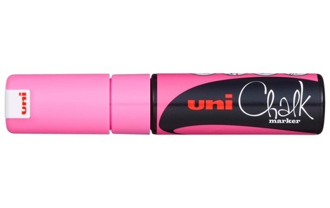 uni-ball, UNI-BALL Chalk Marker 8mm PWE8K F.PINK rosa