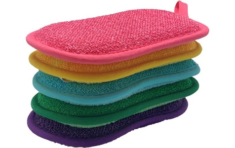 Livington Everclean, Livington Everclean Geschirrschwamm Duo Sponge 16 x 9.5 x 1.5 cm, 5 Stück, Livington DuoSponge Schwamm 5er-Set