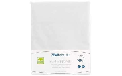 Zewi bébé-jou, ZEWI bébé-jou Wasserdichter Fix-Molton 70 x 140 cm, Weiss, ZEWI bébé-jou Matratzenschutzbezug »Wasserdichter Fix-Mol«