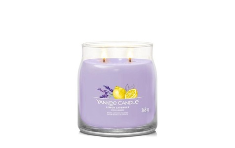 Yankee Candle Signature, Yankee Candle Signature Duftkerze Lemon Lavender Signature Medium Jar, Yankee Candle Zitrone Lavendel (mittel)