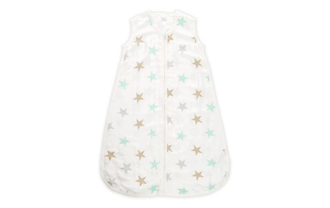 Aden + Anais, aden + anais Schlafsack SILKY SOFT - MILKY WAY in weiß/blau in Gr. 85-95, Schlafsack SILKY SOFT ? MILKY WAY in weiß/blau