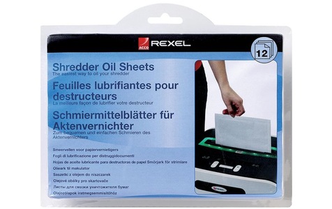 Rexel, Rexel Ölblätter zur Aktenvernichter-Wartung 20 Stück, Rexel Ölblätter zur Aktenvernichter-Wartung 20 Stück