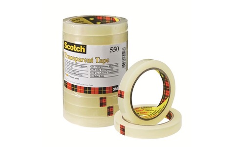 Scotch, Scotch 550 Klebeband Transparent 15 mm x 66 m Pack mit 10 Rollen, Scotch Crystal Clear Klebeband 550 Transparent 15 mm x 66 m Pack mit 10 Rollen