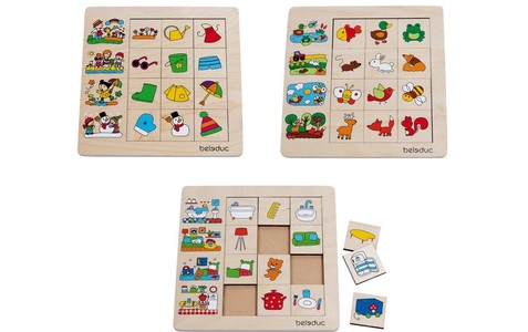 beleduc, Beleduc Sortierpuzzle Jahreszeiten / Zuhause / Lebensräume 3er-Pack, beleduc Puzzle »Jahreszeiten«, (36 tlg.)