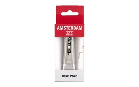 Amsterdam, Amsterdam Acrylfarbe Reliefpaint 815, 20 ml, Zinn, Amsterdam Acrylfarbe Reliefpaint 815, 20 ml, Zinn