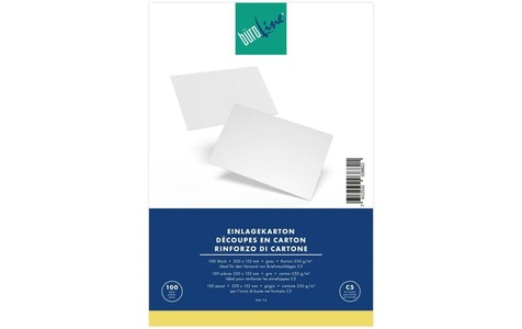 Büroline, BÜROLINE Einlagekarton für C5 306714 550g, grau 100 Stü, BÜROLINE Einlagekarton für C5 306714 550g, grau 100 Stück