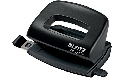 Leitz, Leitz Locher NeXXt Recycle 10 Seiten, Schwarz, LEITZ Locher NeXXt Recycle 5010-00-95 schwarz, CO2 neutral 10 Blatt