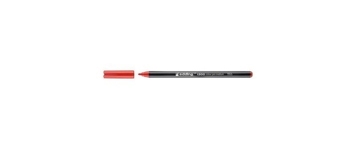 edding, EDDING Fasermaler 1300 color pen 2mm 1300-2 rot