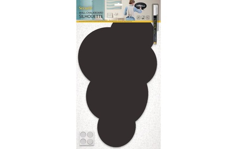 undefined, WALLSTICKER, Securit Kreidetafel, CLOUD, schwarz, 49cm x 30cm x 0.3cm, FB-CLOUD