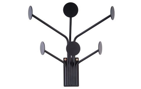 Present Time, present time Wandhaken 6-fach, Schwarz, Present Time Wandhaken