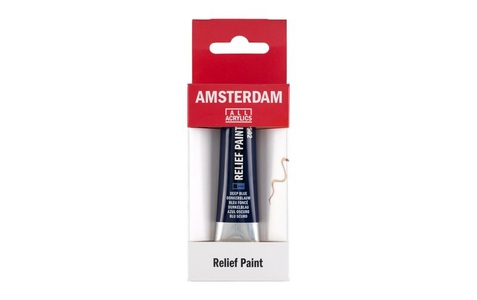 Amsterdam, Amsterdam Acrylfarbe Reliefpaint 502, 20 ml, Dunkelblau, Amsterdam Acrylfarbe Reliefpaint 502, 20 ml, Dunkelblau