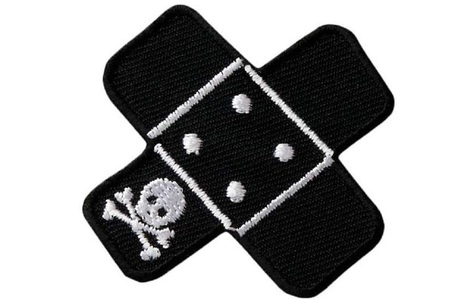 Mono-Quick, Pflaster, schwarz, Mono-Quick Aufbügelbild Pirat Pflaster 1 Stück
