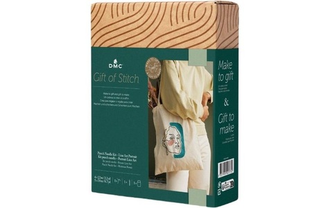 DMC, DMC Gift of Stitch Punch Needle Set Einkaufstasche Portrait, DMC - Punch Needle Set, Weiss