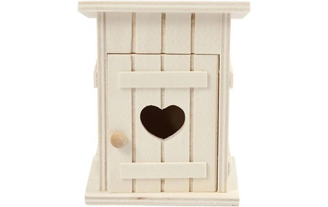 Creativ Company, Creativ Company Mini-Möbel Toilettenhaus 8 x 6.5 cm 1 Stück, Creativ Company Mini-Möbel Toilettenhaus 8 x 6.5 cm 1 Stück