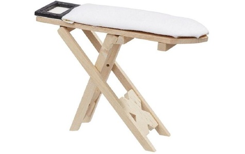 HobbyFun, HobbyFun Mini-Utensilien Bügelbrett Natur, 