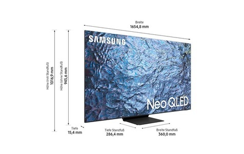 Samsung, Samsung Neo QLED 8K QN900C QLED-TV 163 cm 65 Zoll EEK G (A - G) 8K, CI+, DVB-C, DVB-S2, DVB-T2 HD, QLED, Smart TV, WLAN, Neo QLED GQ-65QN900C, QLED-Fernseher