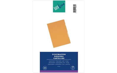 undefined, BÜROLINE Sichtmappen A4 620067 orange 10 Stück, BÜROLINE Sichtmappen A4 620067 orange 10 Stück