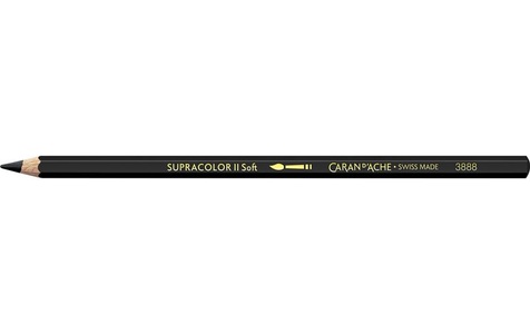 Caran d'ache, CARAN D'ACHE Farbstifte Supracolor 3,8mm 3888.009 schwarz