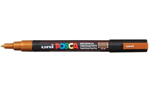 uni-ball, UNI-BALL Posca Marker 0,9-1,3mm PC-3M BRONZE bronze