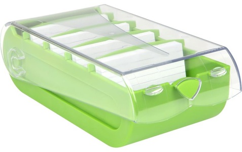 Biella, BIELLA Karteikartenbox Bunny Box A7 20879130U grün 250x132x85mm, BIELLA Karteikartenbox Bunny Box A7 20879130U grün 250x132x85mm