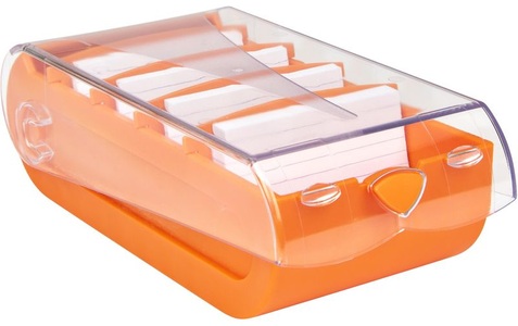 Biella, BIELLA Karteikartenbox Bunny Box A7 20879135U orange 250x132x85mm, BIELLA Karteikartenbox Bunny Box A7 20879135U orange 250x132x85mm
