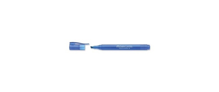 Faber-Castell, FABER-CASTELL Textmarker 38 1-4mm 157751 blau