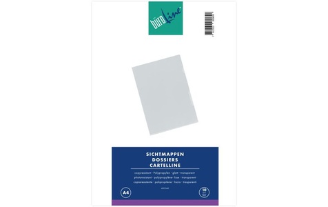 undefined, BÜROLINE Sichtmappen A4 620060 transparent 10 Stück, BÜROLINE Sichtmappen A4 620060 transparent 10 Stück