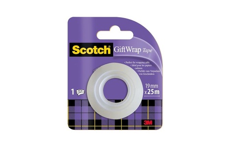 Scotch, SCOTCH Gift Wrap Tape 19mmx25m GIFTWRAPR Refill, Scotch Gift Wrap Tape, 19mm x 25m, Refill, GIFTWRAPR