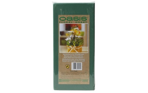 Do it + Garden, Frischziegel Steckschaum, Oasis Steckschaum Frisch Ziegel 23 x 11 x 8 cm für Frischblumen