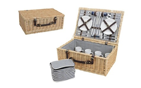 G. Wurm, G. Wurm Picknickkorb 54 x 21 x 37 cm, 25-teilig, G. Wurm Picknickkorb 54 x 21 x 37 cm, 25-teilig