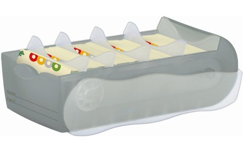 HAN, HAN Karteikasten CROCO Grau, Transluzent 997-693 max. Anzahl der Karten: 900 Karten DIN A7 quer inkl. 100 linierten, HAN Karteibox Croco A7, Grau