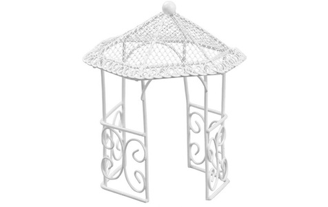 HobbyFun, HobbyFun Mini-Utensilien Pavillon 14 cm, Weiss, HobbyFun Mini-Utensilien Pavillon 14 cm, Weiss