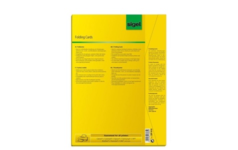 undefined, Sigel DP910 Grußkarte, Sigel Blankokarte A5 (A4), 20 Blatt, Weiss