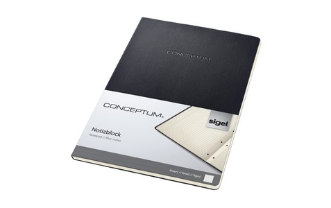 Sigel, Sigel Notizblock A4 120 Blatt, Liniert, Sigel Notizblock A4 120 Blatt, Liniert, Schwarz