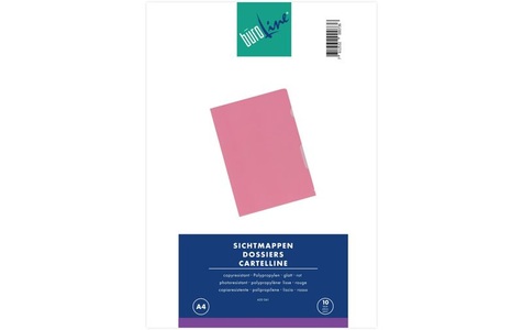undefined, BÜROLINE Sichtmappen A4 620061 rot 10 Stück, BÜROLINE Sichtmappen A4 620061 rot 10 Stück