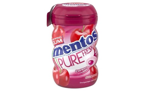 Mentos, Mentos Gum Pure Fresh Cherry 87g, Mentos Gum Pure Fresh Cherry 87g