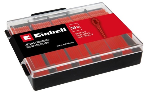 Einhell, Einhell 3405736 Ersatzmesser 50er Set Passend für (Modell Rasentrimmer): Einhell GE-CT 18 Li Kit, Einhell GE-CT 18 Li, Einhell Ersatzmesser Box PXC Trimmer