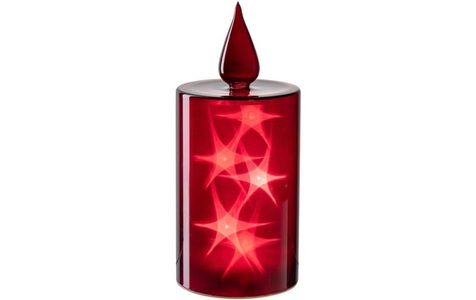 LEONARDO, Leonardo LED-Kerze Autentico 24 x 9 cm, Rot, LEONARDO Kerzenlaterne »Autentico 24 x 9 cm, Rot«