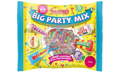 Swizzels, Swizzels Big Party Mix 900 g, Swizzels Big Party Mix 900g
