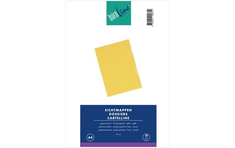 undefined, BÜROLINE Sichtmappen A4 620065 gelb 10 Stück, BÜROLINE Sichtmappen A4 620065 gelb 10 Stück
