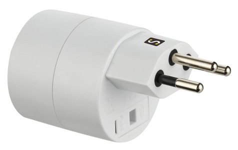 Schoenenberger, SCHOENENBERGER 7000 - Reiseadapter SCHUKO (Weiss)