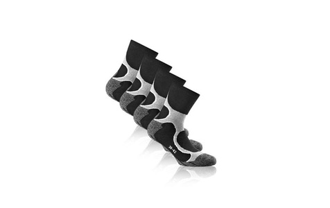 Rohner Socks, Rohner Socks Runningsocken Grau/Schwarz 2er-Pack