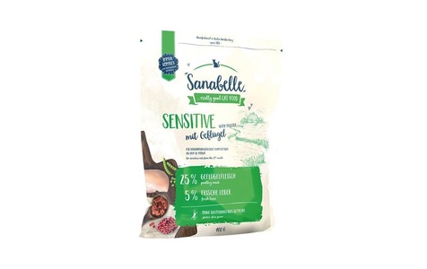 Sanabelle, Sanabelle Sensitive mit Geflügel, 400 g Trockenfutter, Sanabelle Sensitive mit Geflügel, 0.4 kg Trockenfutter