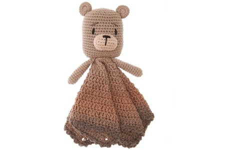 Rico Design Häkelset Baby Blankies Teddy, 8-teilig