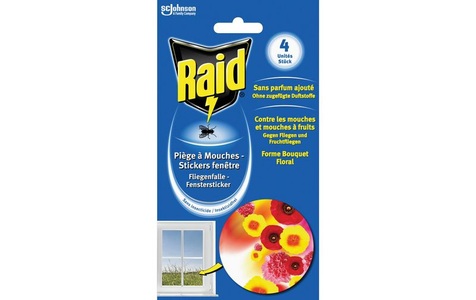 undefined, Selbstklebendes Mückennetz RAID weiss, Raid Fliegenfalle