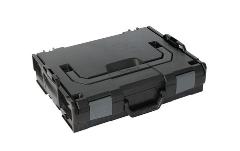 L-BOXX, Werkzeugkoffer 102 BSS mit anthrazitgrauen Schnappern und Koppelhebeln, L-BOXX Systemkoffer L-BOXX 102 Schwarz