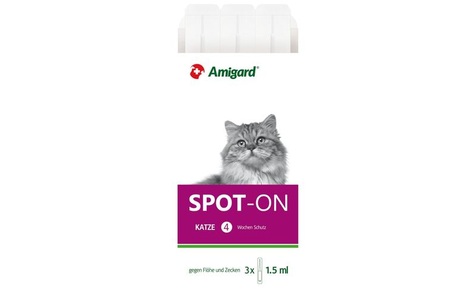 Amigard, Amigard Anti-Parasit-Tropfen Spot-on Katze, 3 x 1.5 ml, Amigard Spot-on Katze (3x1.5ml)
