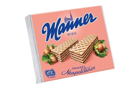 Manner, Manner Waffeln Nuss 12 Stück à 75 g, Manner Neapolitaner 75g