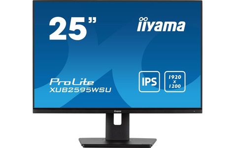 Iiyama, XUB2595WSU-B5, LED-Monitor, Iiyama 25 ETE IPS-panel LED-Monitor EEK F (A - G) 63.5 cm (25 Zoll) 1920 x 1200 Pixel 16:10 4 ms HDMI®, DisplayPort,