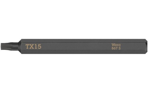 Wera, Wera Bit 867 S Torx TX15, 1-teilig, Wera Bit 867 S Torx TX15, 1-teilig